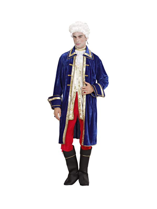 Déguisement Casanova Homme (veste longue, jabot, pantalon, sur-bottes)