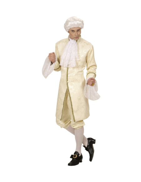 Déguisement Casanova (jaquette, pantalon, jabot, boucles chaussures)