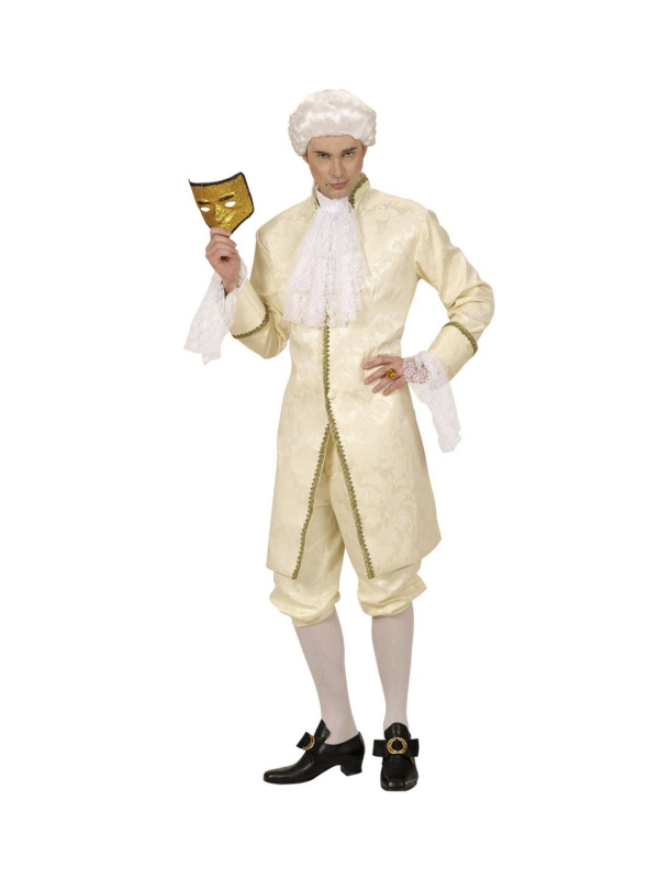Déguisement Casanova (jaquette, pantalon, jabot, boucles chaussures)