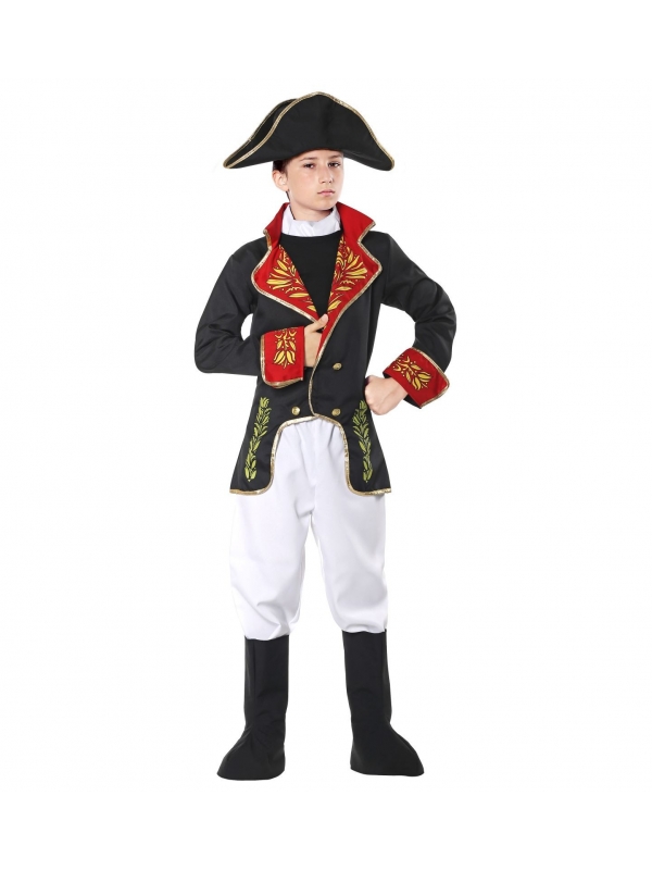 Déguisement Napoléon Garçon (veste, pantalon, couvre-bottes, chapeau)