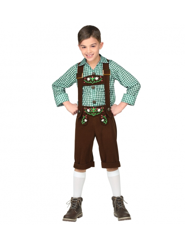 Déguisement Bavarois Enfant (chemise, lederhosen)
