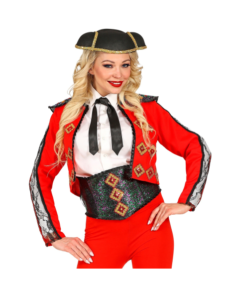 Déguisement femme matador (veste, ceinture)