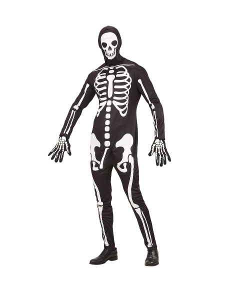 Déguisement Squelette à Zizi Homme (combinaison, gants, masque)
