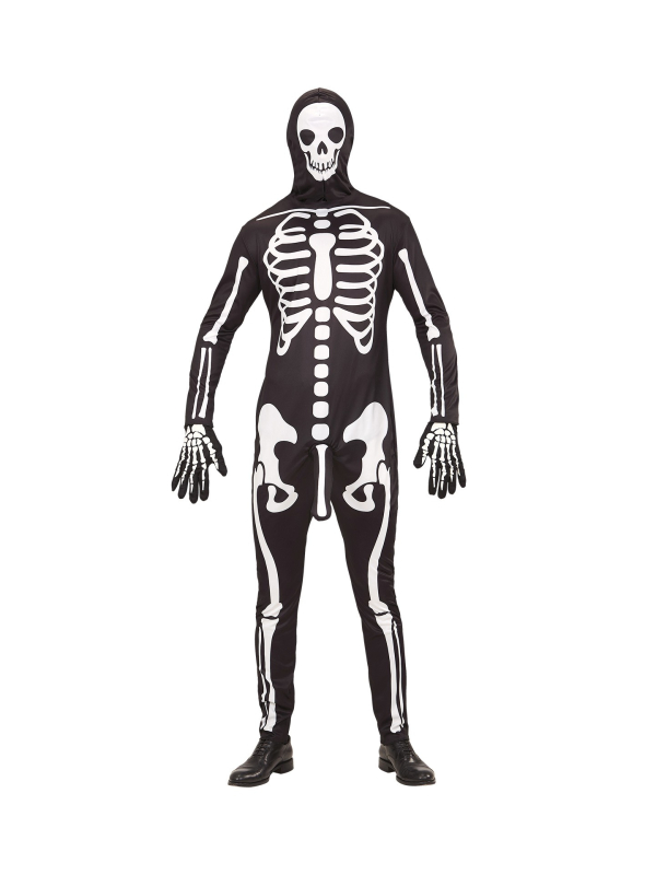 Déguisement Squelette à Zizi Homme (combinaison, gants, masque)