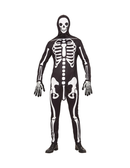 Déguisement Squelette à Zizi Homme (combinaison, gants, masque)