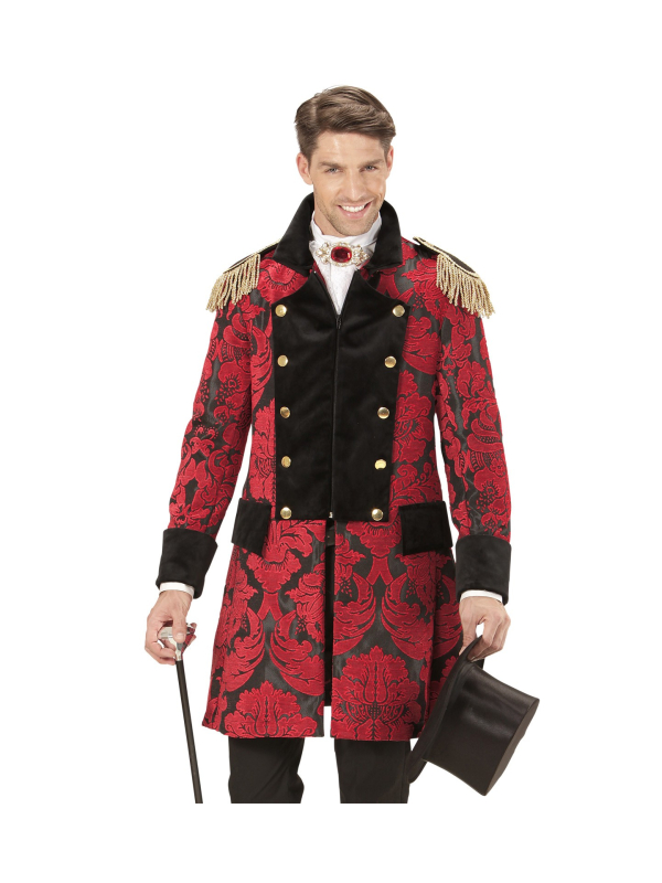 Veste de Parade Jacquard rouge pour homme