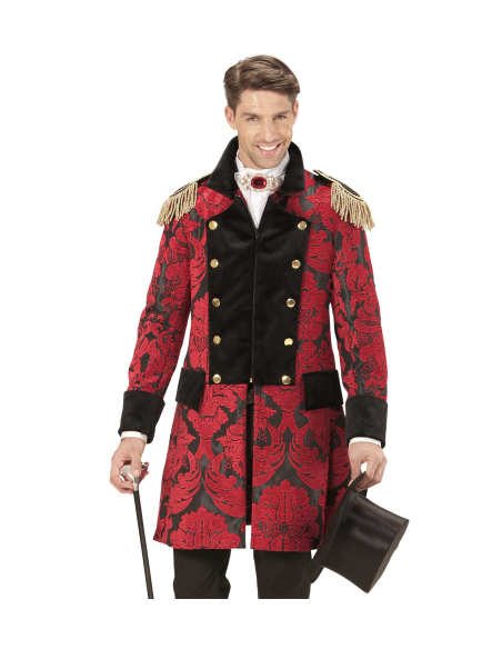 Veste de Parade Jacquard rouge pour homme