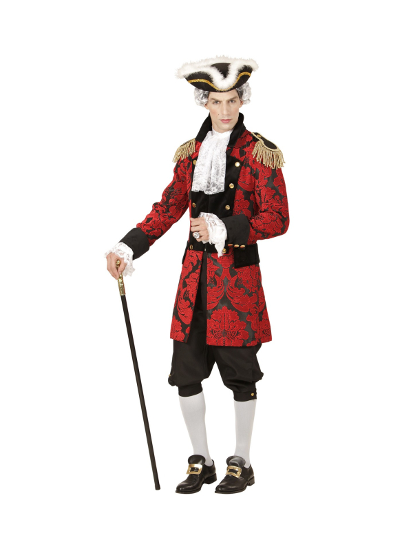 Veste de Parade Jacquard rouge pour homme