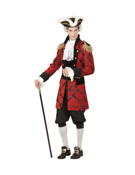 Veste de Parade Jacquard rouge pour homme