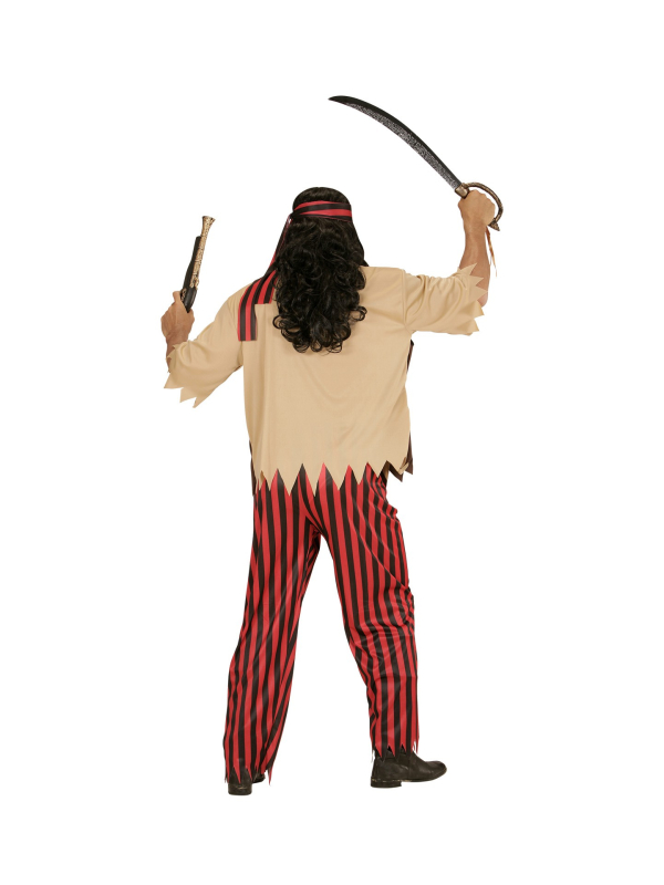 Déguisement Pirate Garçon (chemise avec veston et ceinture, pantalon, bandeau)