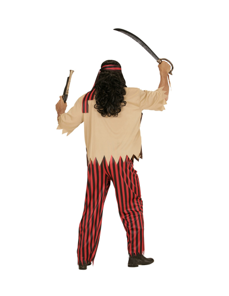 Déguisement Pirate Garçon (chemise avec veston et ceinture, pantalon, bandeau)