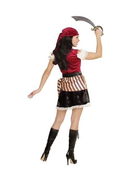 Déguisement pirate sexy femme (robe, ceinture, bandana)