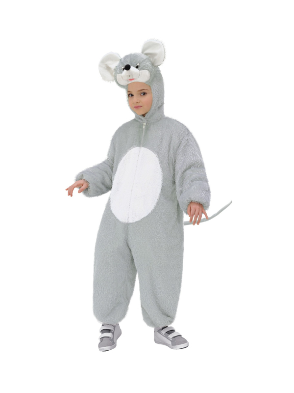 Déguisement souris enfant (combinaison à capuche/masque)