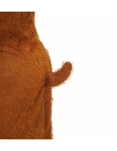 Déguisement chien adulte mixte marron et blanc (combinaison à capuche/masque)