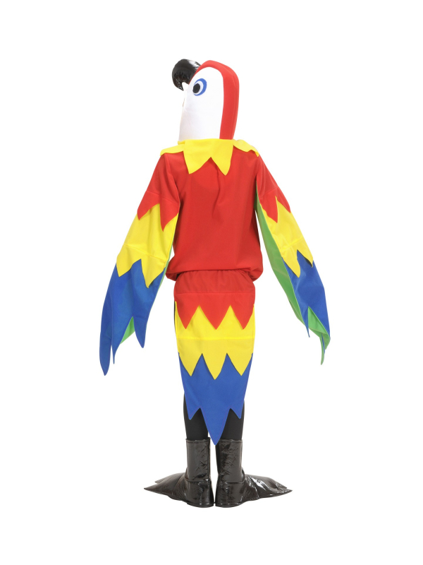 Déguisement Perroquet Enfant (costume, capuche/masque, pattes)