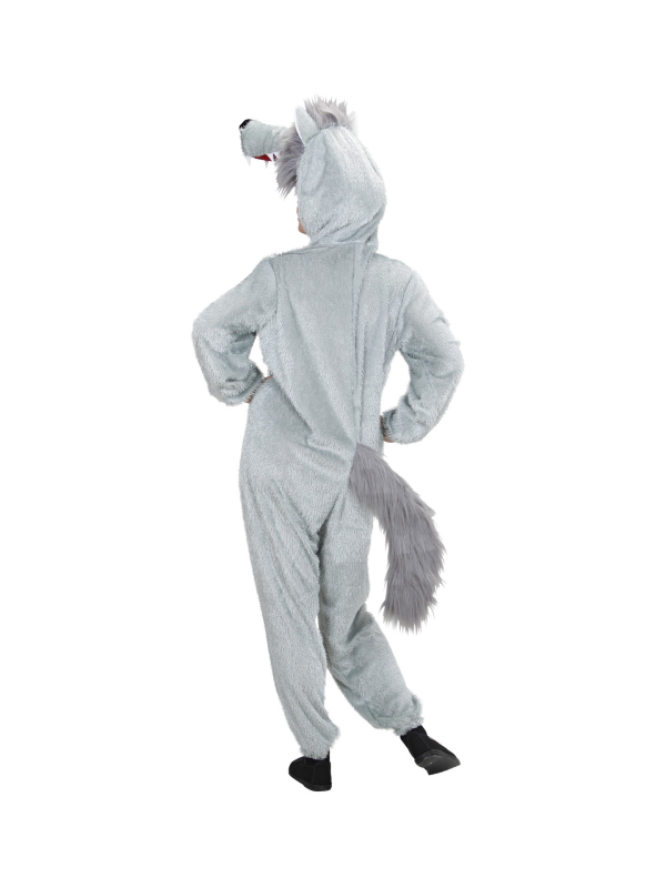 Déguisement loup enfant (combinaison à capuche avec masque)
