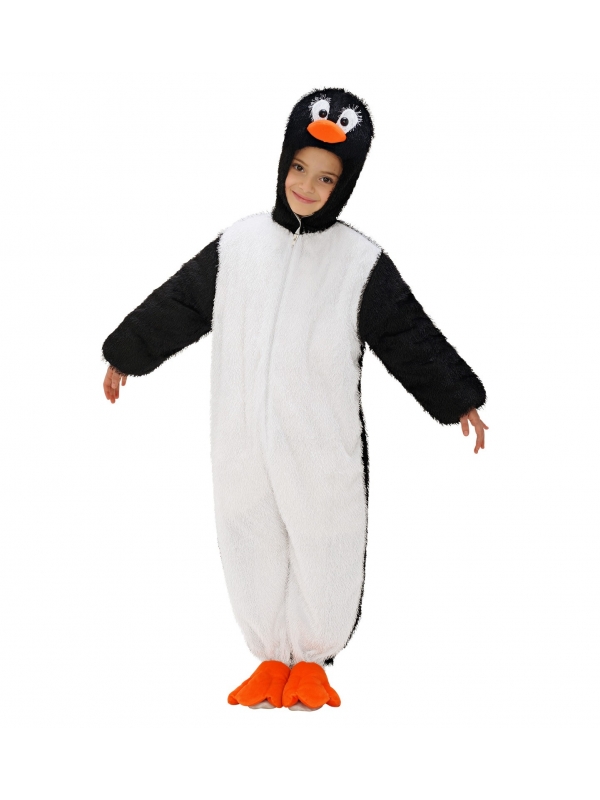 Déguisement pingouin enfant (combinaison à capuche/masque)