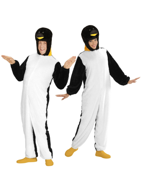 Déguisement Pingouin Peluche Adulte (combinaison à capuche/masque)