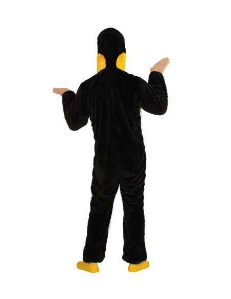 Déguisement Pingouin Peluche Adulte (combinaison à capuche/masque)