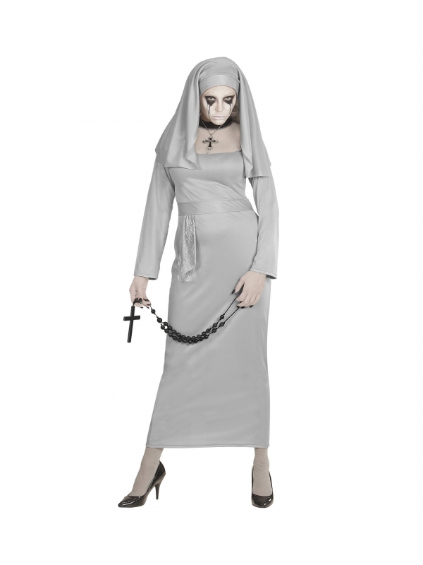 Déguisement Religieuse spectrale (robe, coiffe)