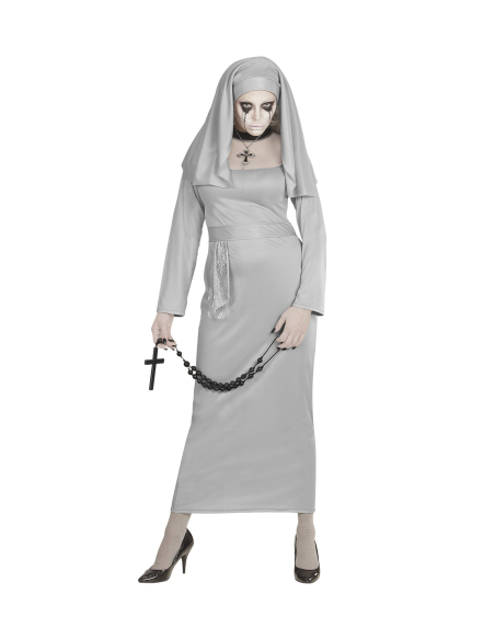 Déguisement Religieuse spectrale (robe, coiffe)