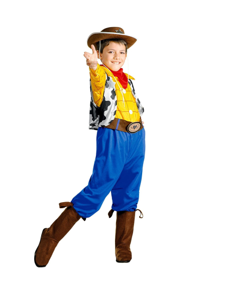 Déguisement Billy le Kid garçon (chemise, gilet, pantalon, ceinture, sur-bottes, bandana)