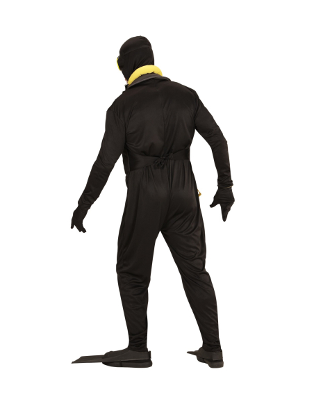 Déguisement Plongeur des Océans Homme (combinaison à capuche,bouteille de plongée, ailettes, masque)