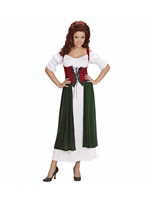 Costume médiéval femme (robe avec corset)