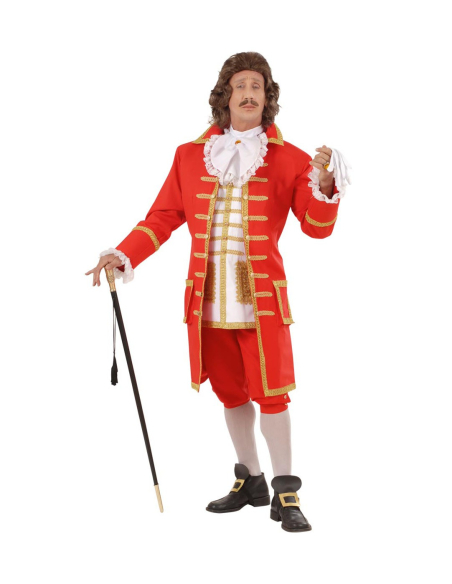 Déguisement Pierre Le Grand Homme (veste longue avec gilet, jabot, pantalon, boucles chaussures)