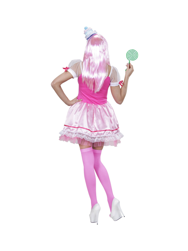 Déguisement Cupcake rose femme (robe, mini-chapeau)