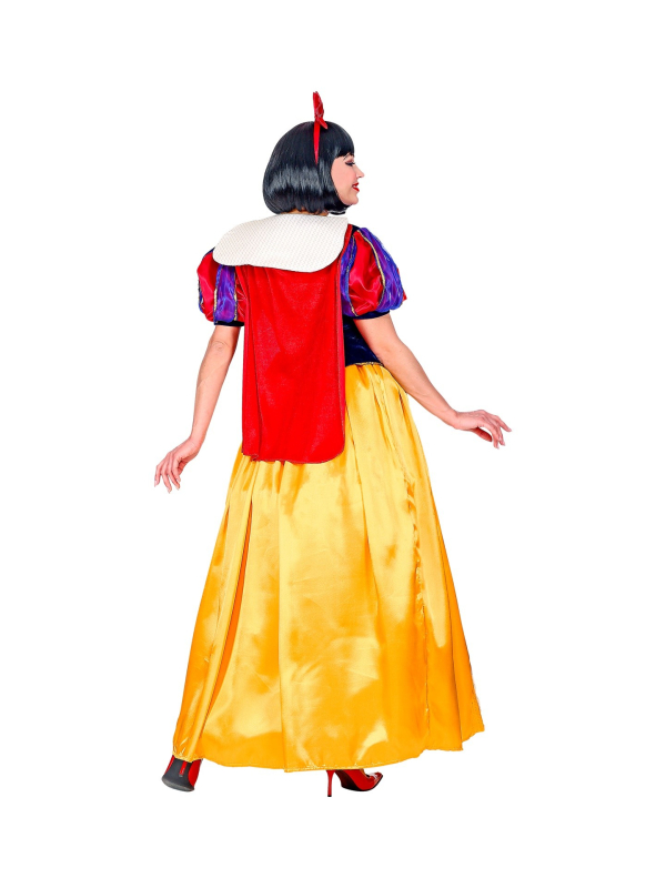 Déguisement blanche neige fille (robe avec cerceau, cape, bandeau à cheveux)