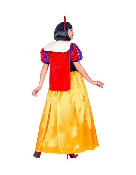 Déguisement blanche neige fille (robe avec cerceau, cape, bandeau à cheveux)