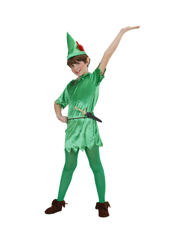 Déguisement Peter enfant (tunique, ceinture, chapeau)