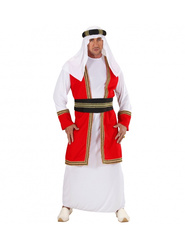 Déguisement Prince Arabe Homme (tunique avec gilet, ceinture, keffieh)