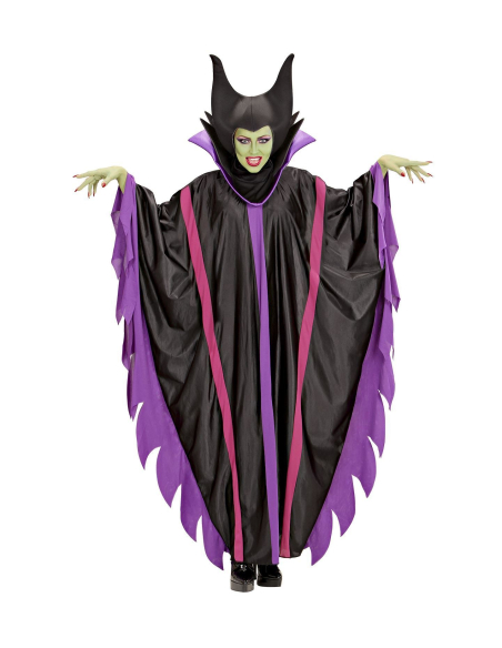 Déguisement Maléfice (robe avec collar, coiffe)