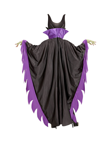 Déguisement Maléfice (robe avec collar, coiffe)