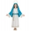 Déguisement Vierge Marie enfant bleu et blanc (tunique, ceinture, coiffe, auréole)