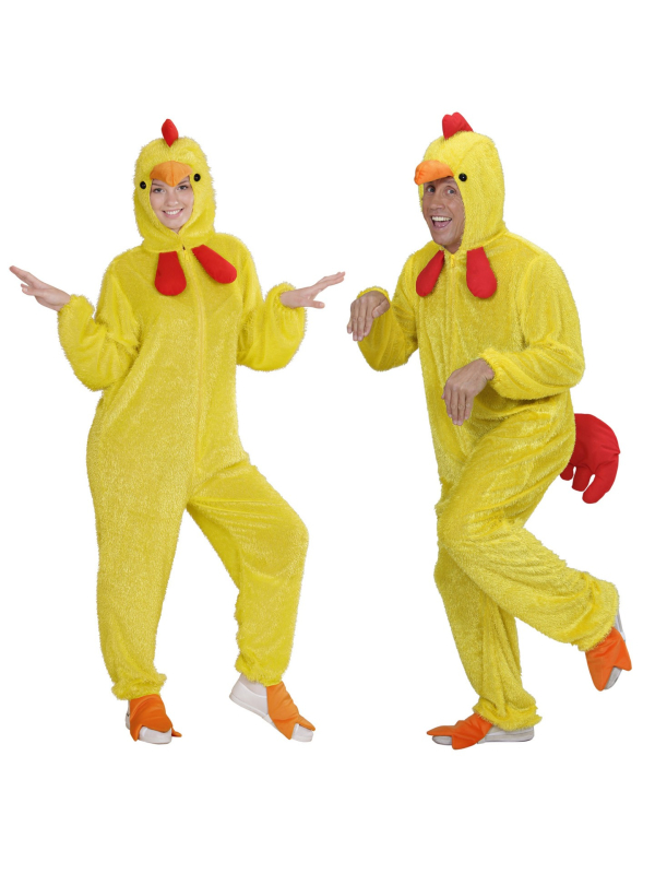 Déguisement Poussin Peluche Adulte (combinaison à capuche/masque)