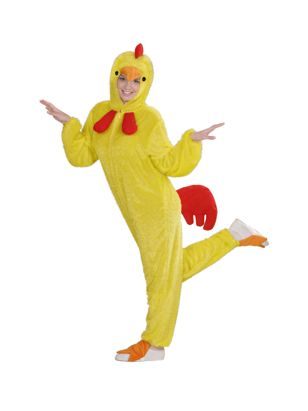 Déguisement Poussin Peluche Adulte (combinaison à capuche/masque)
