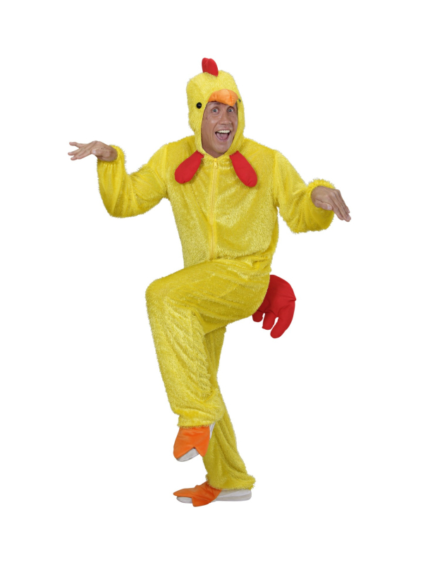 Déguisement Poussin Peluche Adulte (combinaison à capuche/masque)