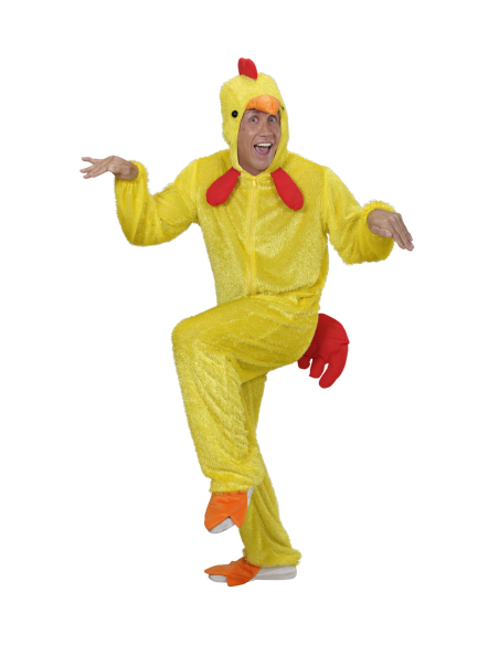 Déguisement Poussin Peluche Adulte (combinaison à capuche/masque)