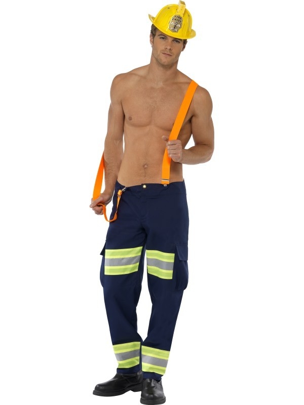 Pantalon et bretelles pompier sexy | Déguisement