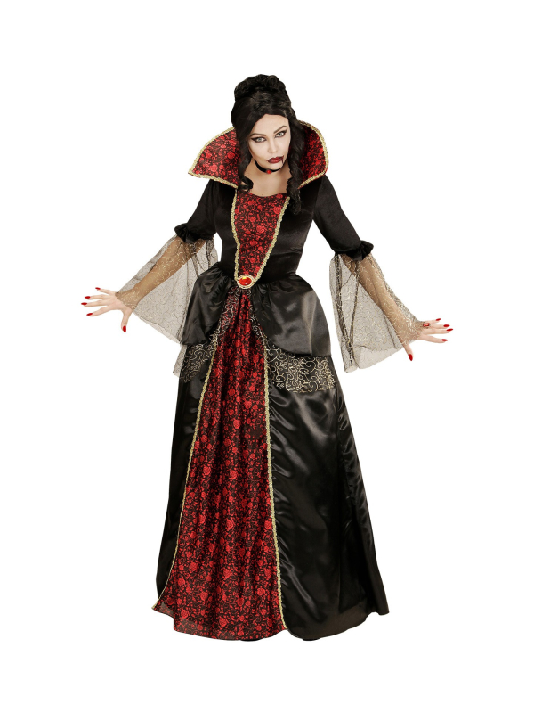 Déguisement chatelaine vampire (robe avec jupon crinoline)
