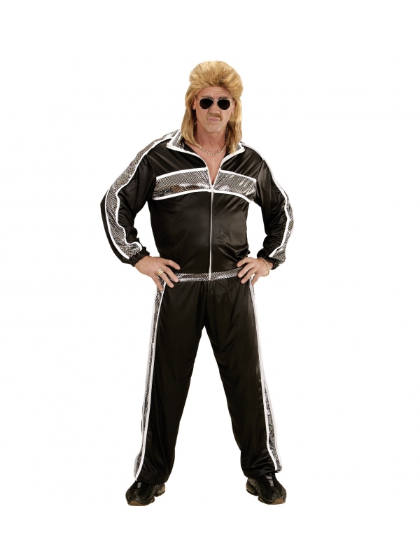Survêtement de Sport Année 80' Noir Homme (veste, pantalon)