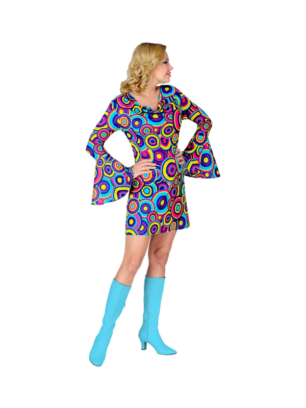 Déguisement disco femme (robe bleue)