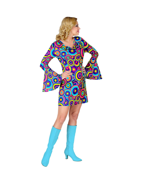 Déguisement disco femme (robe bleue)