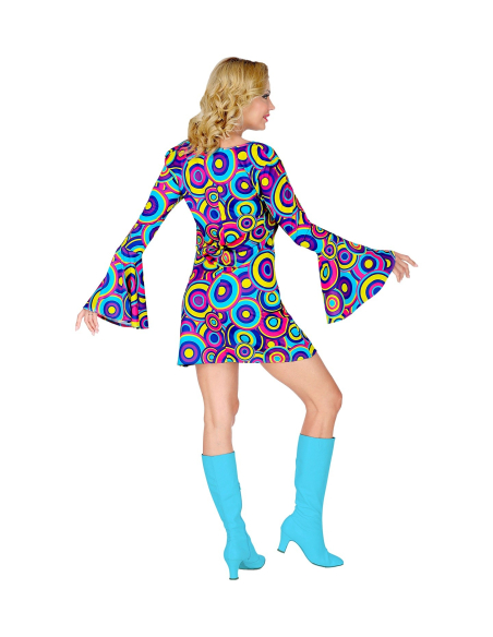 Déguisement disco femme (robe bleue)