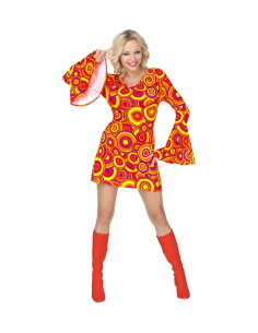 Déguisement disco femme (robe orange)