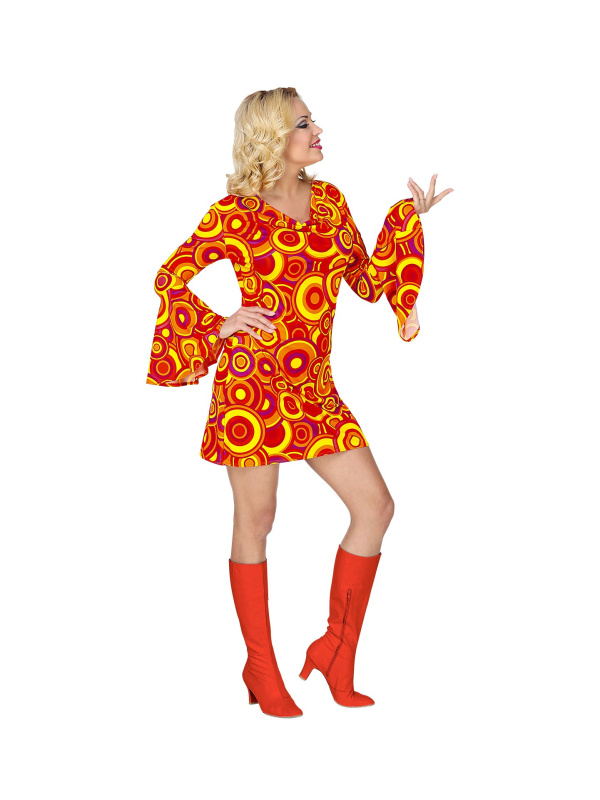 Déguisement disco femme (robe orange)