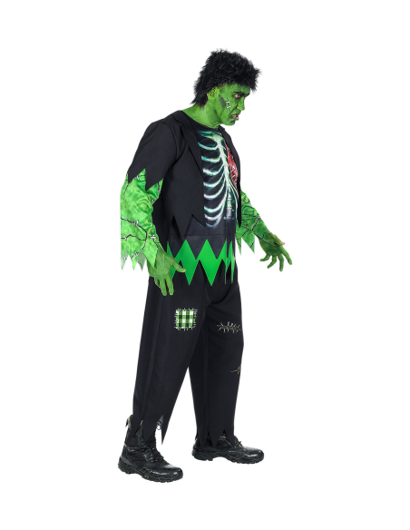 Déguisement Monstre de Laboratoire Homme (veste avec chemise, pantalon, perruque)